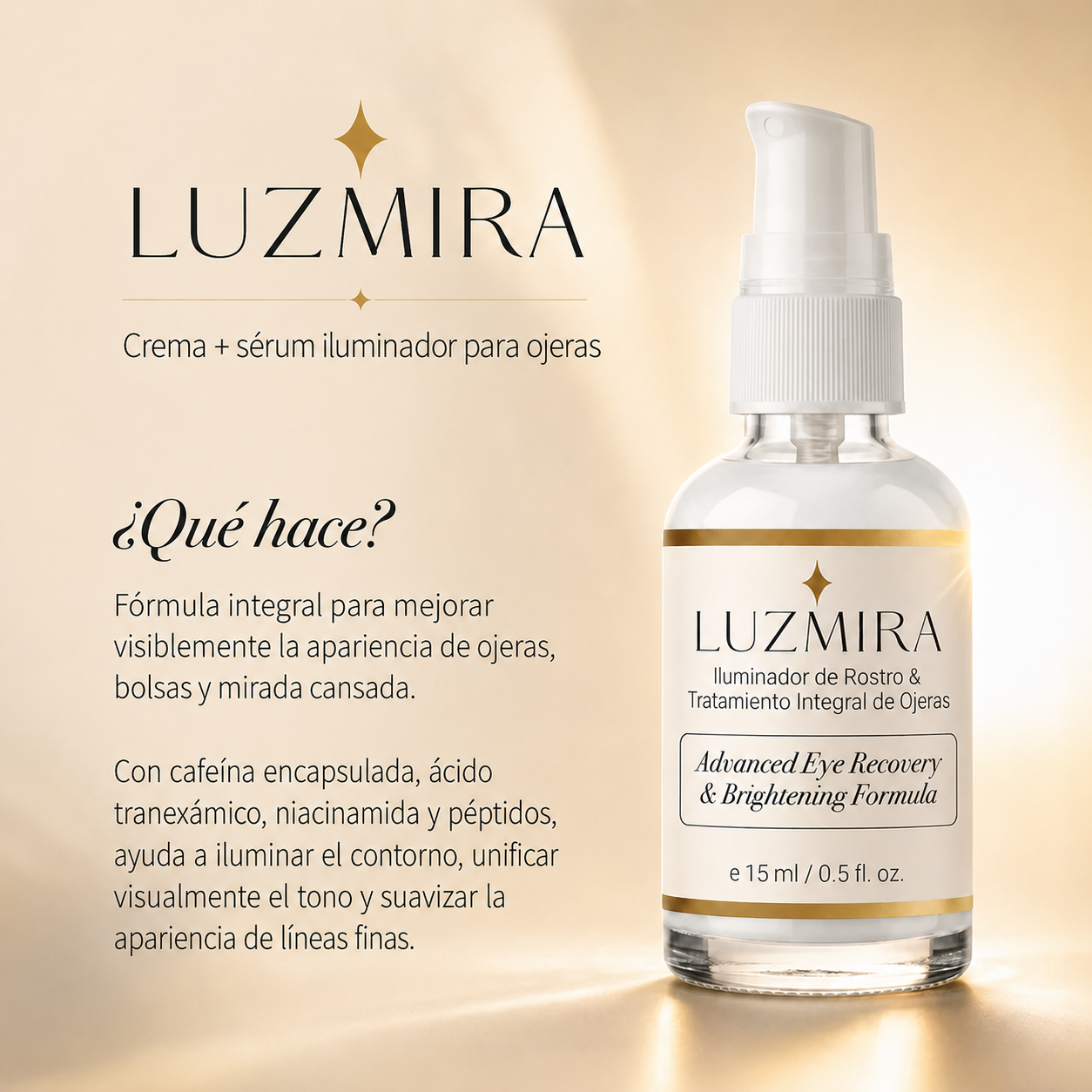 LUZMIRA™ – Iluminador de Rostro y Tratamiento Integral de Ojeras